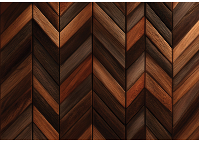 Фототапет Дървена геометрия в топли орехови тонове